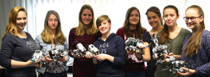 Teilnehmerinnen des Forschungsseminars Robotik an der Otto-von-Guericke Universität Magdeburg