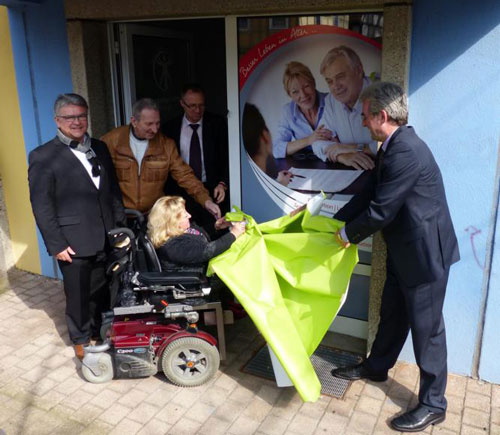 Präsentation der Beratungsstelle durch Projektteilnehmer und beeinträchtigte Menschen