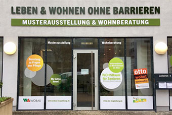 Eingang zur Musterausstellung des PiA e. V.