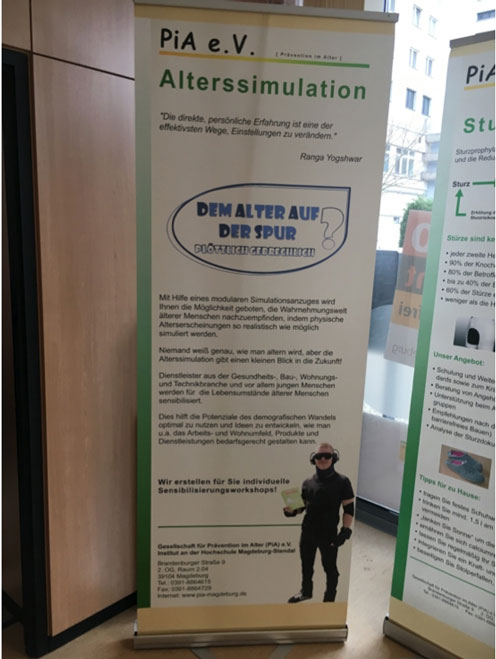 Angebot für die Alterssimulation