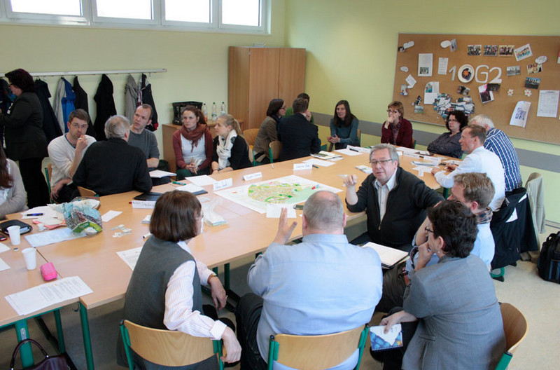 Diskussionsrunden innerhalb von Arbeitsgruppen